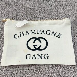 Cream and Black Pouch